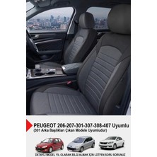 Mocha Taytüyü Oto Koltuk Kılıfı (Peugeot 206-207-208-306-307-407 Uyumlu)