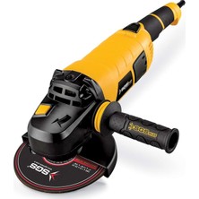 Sgs 180 mm Taşlama Makinesi 2500W Ergonomik Tasarımlı Yüksek Performanslı Sarı Renk