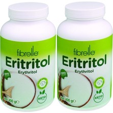 Fibrelle Eritritol 400 G Şişe 2 Tatlandırıcı Şeker İçeriği Düşük Kalorili Özel Üretim