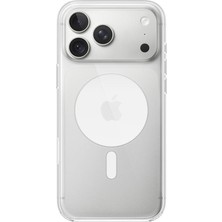 Apple iPhone 18 Pro Max Magsafe Silikon Kılıf - Şeffaf