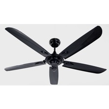 Alsanfan Dark Uzaktan Kumandalı Tavan Vantilatörü Siyah Renk Outdoor Aydınlatmasız Modern Tasarım