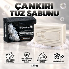 Organicsun Çankırı Tuz Sabunu 120 gr Köpüren Formül - Zengin Doğal Mineralli Kaya Tuzu Sabunu