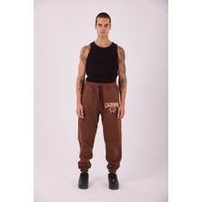 Super Blue Mexico Erkek Los Angales Kahverengi Jogger Pantolon