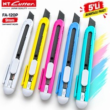 Nt Cutter FA-120P 9mm Dar Maket Bıçağı 5li Paket
