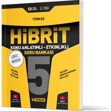 Hız Yayınları 5. Sınıf Hibrit Türkçe Soru Bankası-Bağlam Temelli Sorular ve Güncel Müftedat