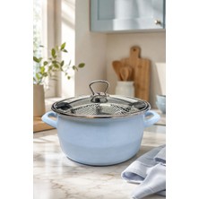 PR Home Mavi Emaye Kızartma Tenceresi 22 cm