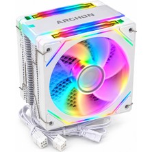 Archon Freezer X6 2 Fanlı 6 Bakır Borulu Argb Intel/amd Kule Tipi Kumandalı Işlemci Fanı Cpu Soğutucu