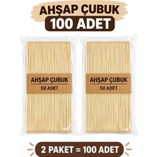 Tombi-X 100 Adet Ahşap Dil Çubuğu | Büyük Boy Geniş Abeslang Ağda ve Hobi Çubuğu