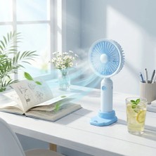 Toyigoo 3 Kademeli Masaüstü Fan – Telefon Tutuculu Özellikli Standlı Elde Taşınabilir Mini Fan  Ekl2