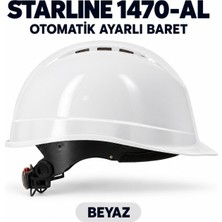 Starline Arge Toptan Otomatik Ayarlı Baret Beyaz 1 Adet