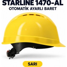 Starline Arge Toptan Otomatik Ayarlı Baret Sarı 1 Adet
