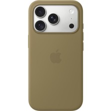 Apple iPhone 18 Pro Magsafe Silikon Kılıf - Klasik zeytin yeşili