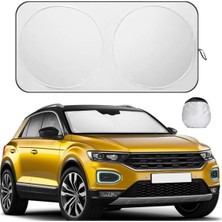 Katlanabilir Araba Ön Cam Güneşlik Metalize Isı Yalıtımlı Yazlık Araba Güneşliği - 150X70CM