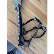 Doglife Metal Klipsli, Siyah Ekose Desenli Göğüs Tasması