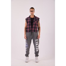 Super Blue Mexico Erkek Gri Lakers Jogger Pantolon