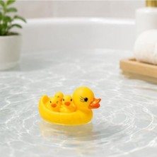 MarkEntegra Anne ve Yavru Ördek Banyo Oyuncak Seti, Eğlenceli Su Oyuncakları