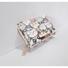 Renkli Çiçekler Çocuk Cüzdan 11X8X4 cm Desenli Çocuk Cüzdanı & Çocuk Cüzdanları