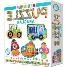 MarkEntegra Başlangıç Seviyesindeki Çocuklar Için Eğlenceli Araçlar Puzzle Seti