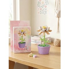 MarkEntegra 3D Çiçek Figürü Mini Puzzle Yapı Oyuncağı, Eğlenceli Hobi Seti