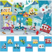 MarkEntegra Puzzle 8+1 City (2-5 Yaş)