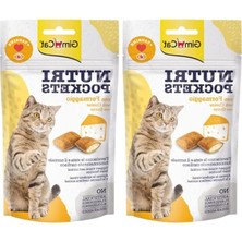 MarkEntegra Nutripockets Kedi Ödülü Peynir Taurin, 60 G 2li Paket