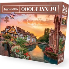 MarkEntegra Colmar Temalı 1000 Parça Puzzle, Zeka Geliştirici Eğlenceli Aktivite