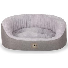 MarkEntegra 68X80X22 cm Boyutunda Açık Gri Kedi ve Köpek Yatağı, Yumuşak ve Yıkanabilir