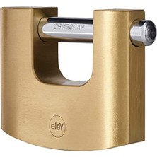 MarkEntegra Oval Kayar Pimli Pirinç Asma Kilit, Yüksek Koruma, 80 mm
