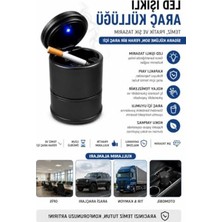 MarkEntegra Kapaklı Araç Küllüğü, Kokusuz ve Kullanışlı Araç Içi Aksesuar