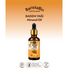 Baristabio — Badem Yağı %100 Doğal - Katkısız 50 ml / Almond Oil %100 Natural - No Additives 50 ml
