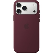 Apple iPhone 18 Pro Max Magsafe Silikon Kılıf - Burgonya