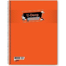 Muhtelif U-Dip Spiralli Pp Kapak Ekstra Defter A4 60/1 2601-2605