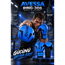 Avessa RING-306 Boks Eldiveni 6 Oz - Pu Deri - Üç Katmanlı - Uzun Bilek Bandı - Ayarlanabilir
