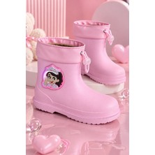 Muggo Kitty Içi Kürklü Lastikli Unisex Çocuk Günlük Yağmur ve Kar Çizmesi