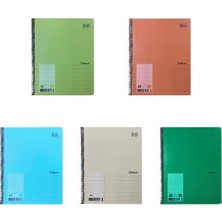 Muhtelif U-Dip Tel Dikişli Pp Kapak Defter A4 60/1 4537-4534