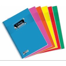 Muhtelif U-Dip Tel Dikişli Pp Kapak Defter A4 60/4 4544-4551