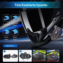 Store Y20 Motorsikletler Için Kablosuz Bluetooth Kulaklıklı – Suya Dayanıklı, Uzun Ömürlü Batarya, Gürültü Engelleme Özellikli Kask Kulaklığı
