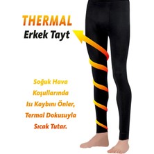 Luminur Termal Tayt 1.ci Kalite Erkek Siyah M Pamuk