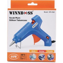 Winnboss WN-1162 Sıcak Silikon Tabancası 40W (11MM Uyumlu) - Hızlı Isınan Hobi ve Tamirat Mum Tabancası