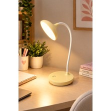 Giyitec LED Masa Lambası Ayarlanabilir Esnek Boyunlu Dekoratif Çalışma Okuma Lambası Masa Üstü Aydınlatma