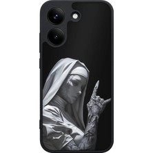 BG AKSESUAR Poco X8 Pro Uyumlu Dövmelirahibe Desenli Kamera Korumalı Darbelere Dayanıklı Kılıf
