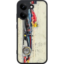 BG AKSESUAR Poco X8 Pro Uyumlu Formula Desenli Kamera Korumalı Darbelere Dayanıklı Kılıf