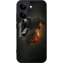 BG AKSESUAR Poco X8 Pro Uyumlu Kükreyen Desenli Kamera Korumalı Darbelere Dayanıklı Kılıf
