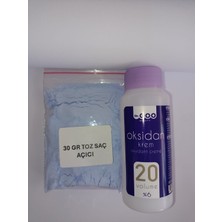 Qf Toz Saç Açıcı 30 gr ve 60 ml 20 Vol Oksidan Krem