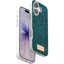 Sh Onegif Apple Iphone 17 Bright Simli Kapak - Koyu Yeşil Sh Najmaddin
