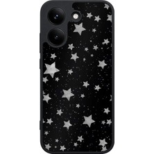BG AKSESUAR Poco X8 Pro Uyumlu Simli Desenli Kamera Korumalı Darbelere Dayanıklı Kılıf