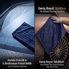 Autowax Premium Hybrid Oto Kurulama Havlusu 50X80 cm (Yüksek Emiş Gücü)