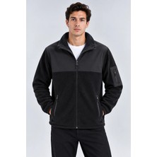 Parshey Erkek Softshell Polar Ceket Su Geçirmez Tam Fermuarlı Rahat Günlük Kullanım