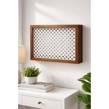 Modern Dekoratif Duvara Asılabilir Sigorta ve Modem-Wifi Saklama Kutusu 25X35 cm Derinlik 10CM