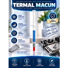 0.5g Gri Termal Macun – 1.8 W/mk Isı Iletkenliği, Gümüş Alaşımlı Işlemci, Chipset ve Ekran Kartı Soğutucu Macunu